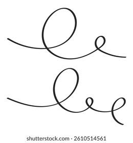 Elegant Calligraphy Swash Flourishes vector