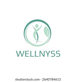 Elegant and calming wellness logo design, perfect for spas, yoga studios, and holistic brands. Features natural elements and soft colors to symbolize balance, healing, and inner peace.
