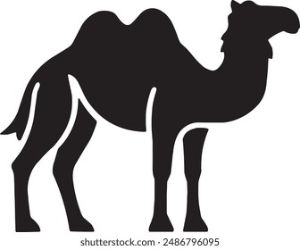 Elegant camel icon depicting endurance and strength.