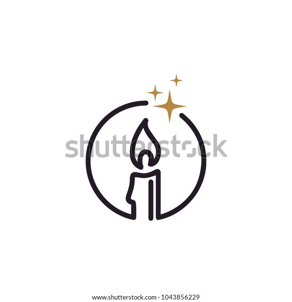 Elegant candle christmas background