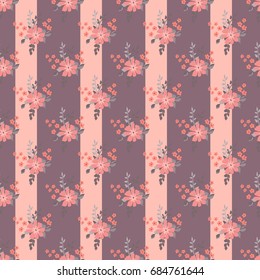 Elegant candy trendy pattern in small-scale flower. Millefleurs. Liberty style. Floral seamless background for textile, fabric, covers, manufacturing, wallpapers, print, gift wrap and scrapbooking.