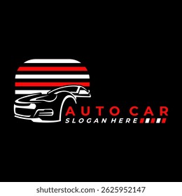 Elegant car logo design vector template. Autocar logo design vector template