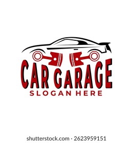 Elegant Car service logo design vector. Car Garage logo design icon