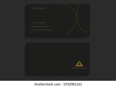 Elegant card background with two adjoining lines on the right and text on the left for business cards, visiting cards, banners