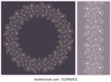 Elegant Card With A Floral Lace Pattern