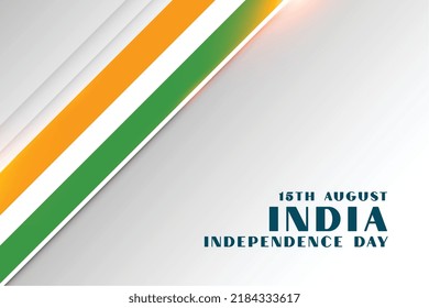 elegant card of independence day of india celebration