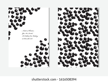 Elegant cards with abstract decorations, design elements. Can be used for wedding, baby shower, mothers day, valentines day, birthday cards, invitations, greetings, anniversary