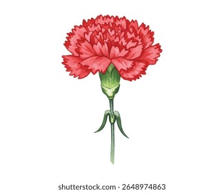 Elegant carnations in shades of pink and red—perfect for wedding invites, romantic decor, or feminine designs. Delicate petals and botanical charm for timeless floral appeal.