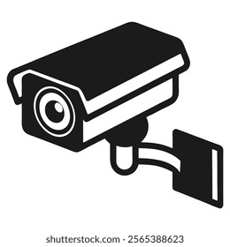 Elegant CCTV camera icon for modern security applications