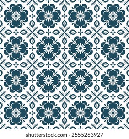 Elegant ceramic patchwork tile featuring Islamic, Indian, and Arabic patterns inspired by Majolica pottery and the rich heritage of Portuguese-Spanish azulejo designs.