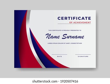 elegant certificate of achievement design template