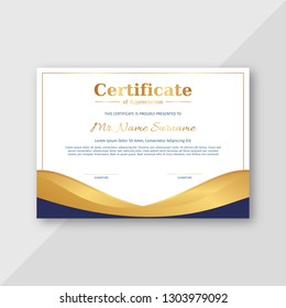 Elegant Certificate of achievement template