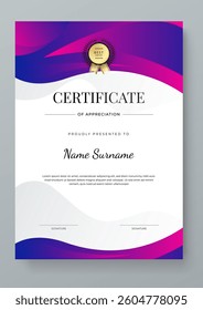 Elegant Certificate of Appreciation with Geometric Design