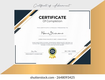 Elegant Certificate Design Clean and Professional