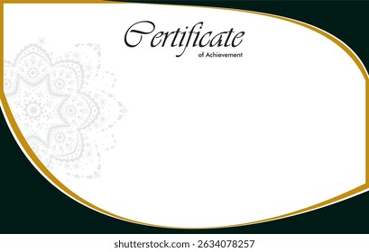 Elegant certificate design graphic. Suitable for design, certificate, background, banner, etc.