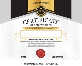elegant certificate diploma template vector illustration design