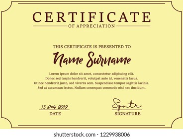 elegant certificate template