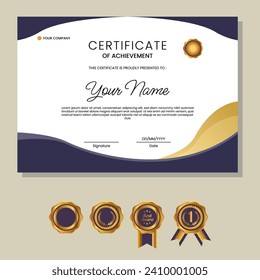 Elegant certificate template. Use for print, certificate, diploma, graduation