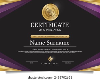 Elegant Certificate Template Vector Art And Graphics