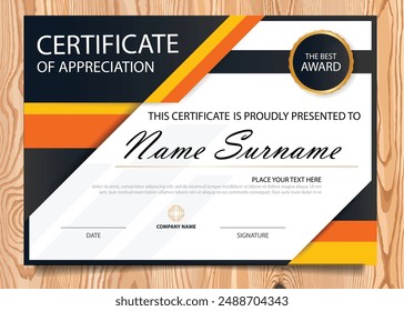 Elegant Certificate Template Vector Art And Graphics