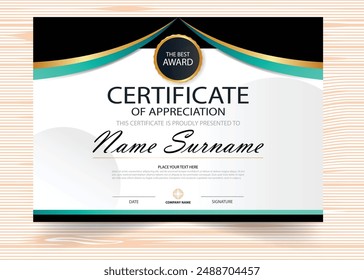 Elegante Vektorgrafik und Grafiken der Certificate Vorlage
