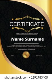 
Elegant certificate template vector with luxury and modern pattern background - Vector - Vector - Vector 