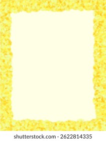 Elegant certificate with yellow border and blank space for text.