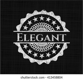 Elegant chalk emblem