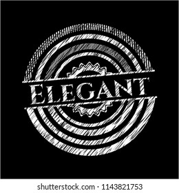 Elegant chalkboard emblem