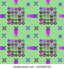 Elegant charming magic abstract background vintage multicolor jeans tissue.