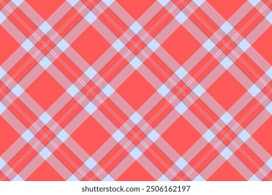 Elegant check vector background, decorating tartan textile seamless. Variation texture pattern plaid fabric in red and light colors palette.