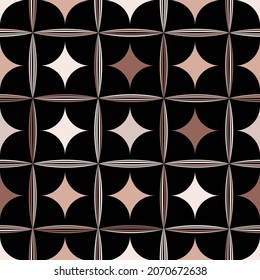 Elegant checkered seamless pattern in brown beige and black colors. Vector illustration for print, fabric, cover, packaging, interior decor, blog decoration and other your projects.