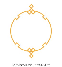 elegant chinese frame border cartoon. cultural symmetrical, floral geometric, classic vintage elegant chinese frame border sign. isolated symbol vector illustration
