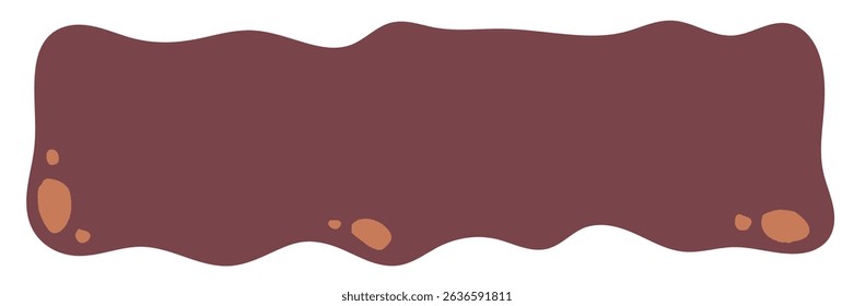 Elegant Chocolate Melt Drips. Liquid Chocolate Illustration, Food, Beverage, Graphics.