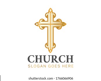 Roman Catholic Sign Cross Catholic Sign Stock Vector (Royalty Free ...