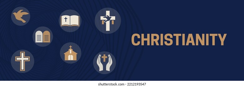 Elegant Christianity Banner Background Illustration