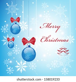 Elegant Christmas background with balls