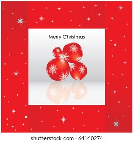 elegant christmas background with baubles