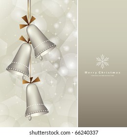 elegant christmas background with baubles