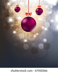 fondo de navidad elegante con baubles