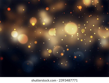 Elegant Christmas background with bokeh lights design
