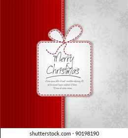 Elegant Christmas Background With Gift Box