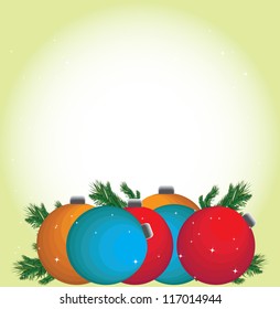 Elegant christmas background, Christmas globe