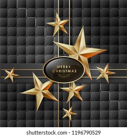 Elegant Christmas Background with Gold Vector illustration