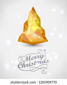Elegant Christmas Background with Gold Vector illustration