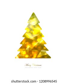 Elegant Christmas Background with Gold Vector illustration