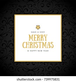 Elegant christmas background with greetings