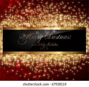 elegant christmas background with place for new year text invitation