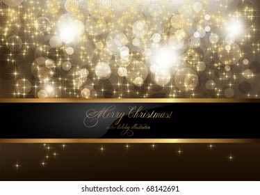 elegant christmas background with place for new year text invitation