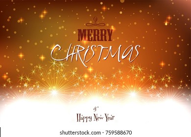 Elegant christmas background with place for new year text invitation